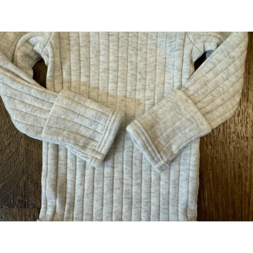 Carters‎ Baby Girl Preemie Pink Gray Ribbed Outfit Bodysuit Pants Solid Clothes
